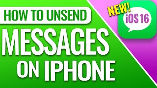How To Unsend a Text Message on iPhone   New iOS 16 YouTube