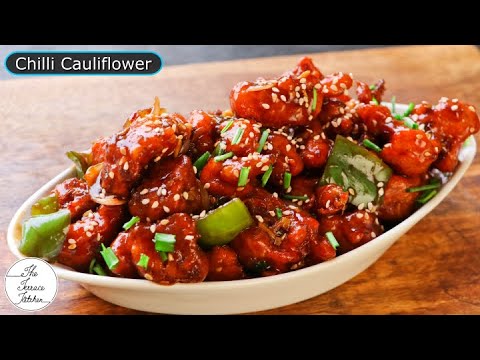 Crispy Chilli Cauliflower Recipe | Restaurant Style Honey Chilli Cauliflower ~ The Terrace Kitchen