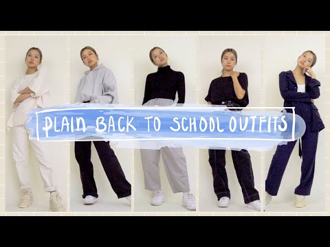 Plain Back To School Outfits 2020