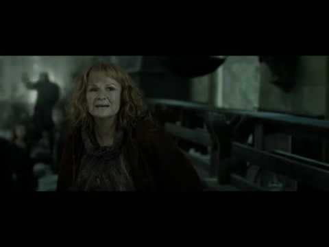 Molly takes down Bellatrix (Harry Potter and the deathly hallows)