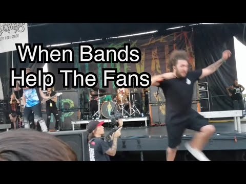 When Bands Help The Fans