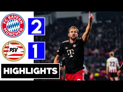 Bayern Munich vs PSV Eindhoven 2-1 All Goals & Extended Highlights | Champions league 
