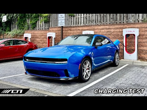 2025 Dodge Charger Daytona Scat Pack Charging Test /// Surprisingly Quick