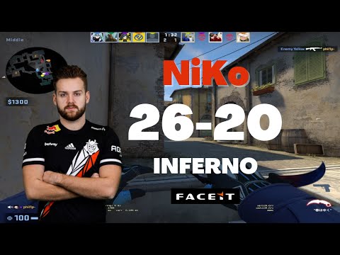 NiKo (26-20) FACEIT RANKED with m0NESY and JACKZ 2022.07.06