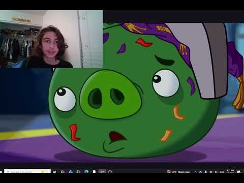 reacting to angry birds toons part 2 sneezy does it
