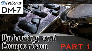 Video thumbnail for Presonus DM 7 Drum Mic Pack Unboxing & Comparison Part 1 by HAZZARDSOUND