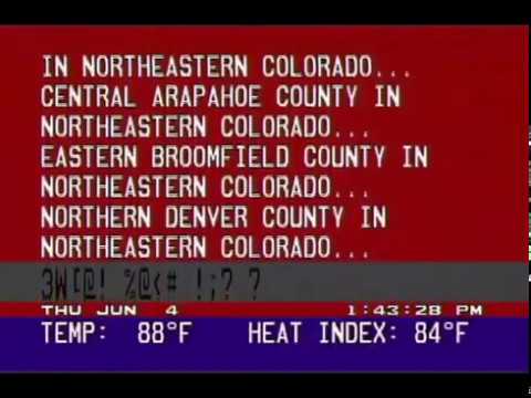 WeatherStar III and Jr - Severe TStorm Warning and LF