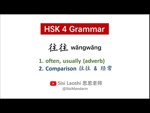 Aprenda gramática chinesa HSK4 藤郎 wǎngwǎng e 经 jīngcháng permanente