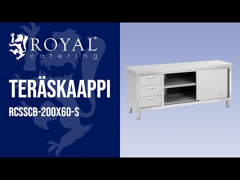 video - Teräskaappi - ECO - 200 x 60 cm - 600 kg - Royal Catering