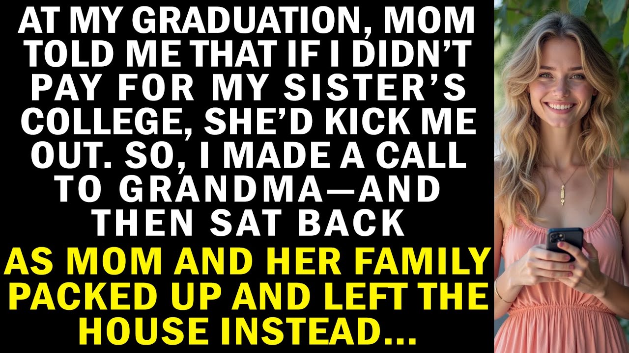 At My Graduation, Mom Said I Must Pay For My Sister’s College, Or She’d Kick Me Out…