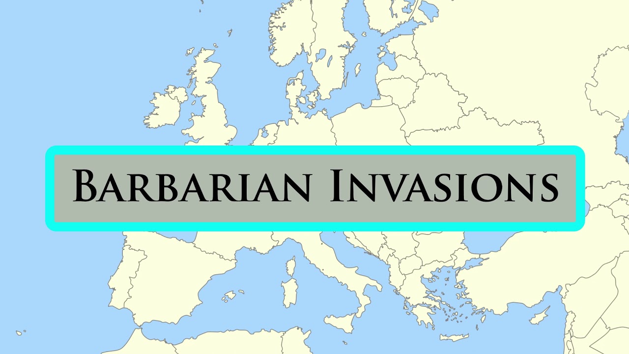 Map of Barbarian Invasions