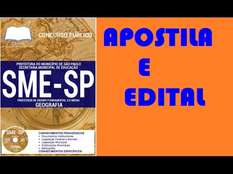 Apostila Professor de Geografia Concurso SME SP 2016