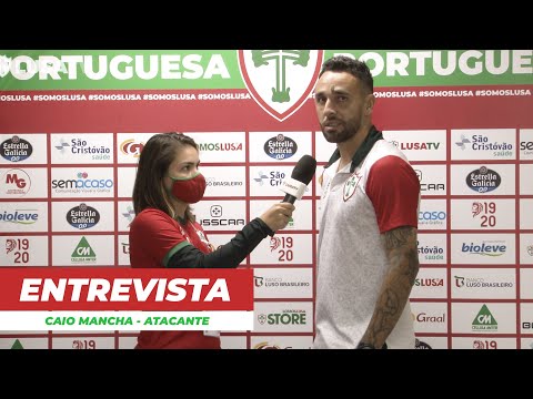 CP | Entrevista pós jogo com atacante Caio Mancha PORTUGUESA 2 x 1 BOTAFOGO - 31/10/2021 || LUSA TV