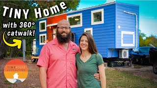 Their CUTE Cat-Friendly Tiny House! Escaped the city for simple life