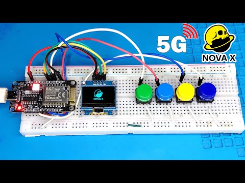 NovaX 5G RTL8720DN BW16 + 0 96 OLED + 4 Buttons — Dual Band Firmware Demo