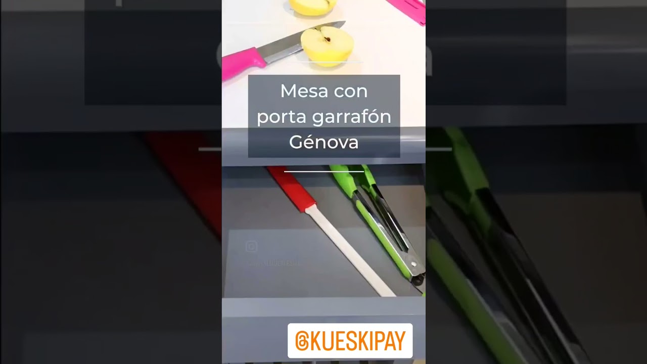 Mesa de cocina con porta garrafón 😊