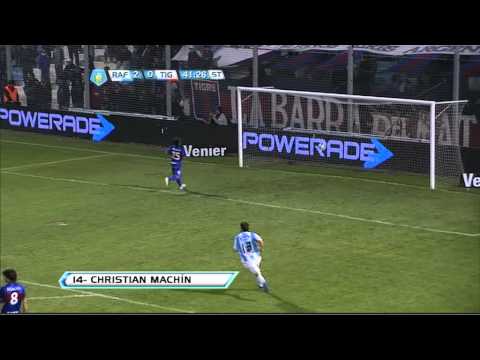 Gol de Machín. Rafaela 3 Tigre 0. Torneo Inicial 2012. Fecha 8. Fútbol Para Todos.