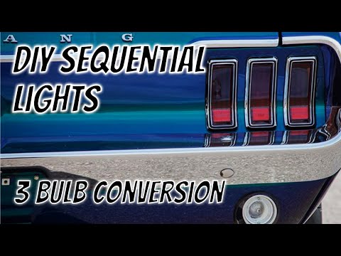Classic Ford Mustang DIY Sequential tail lights  #howto #upgrade #conversation