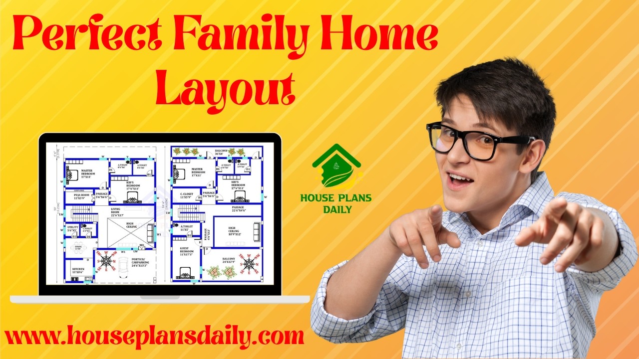 Perfect Family Home Layout| Modern 3BHK And 4BHK House Design Ideas