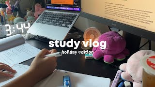 junior college productive study vlog singapore | holiday homework, studying, going out with friends
