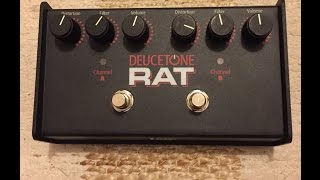 Video thumbnail for Pro Co Deucetone Double RAT Distortion Pedal Demo by Simon Guitarman