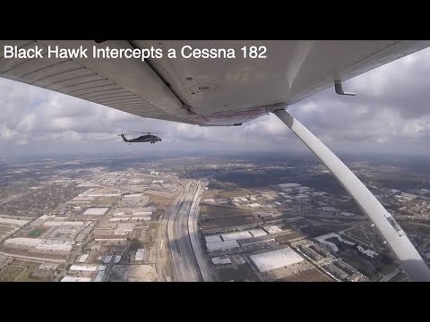 Black Hawk Intercepts a Cessna 182