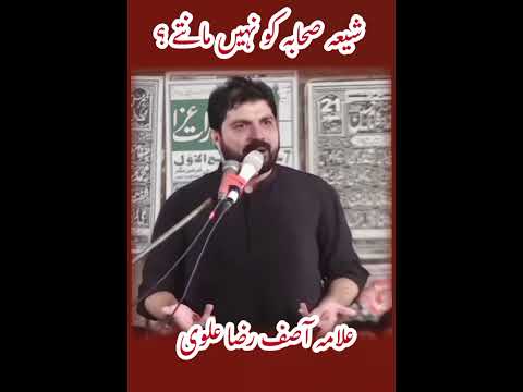 Shia Sahaba ko nahen manty?| Allama Asif Raza alvi|#shorts #viralvideo #whatsappstatus