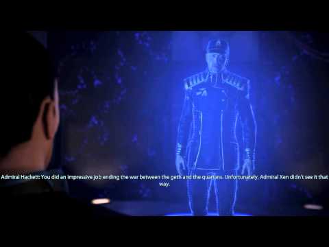 Mass Effect 3 - hidden dialogue / Hackett mentions Xen
