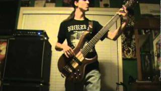 Rings Of Saturn - Corpses Thrown Across The Sky Bass Cover