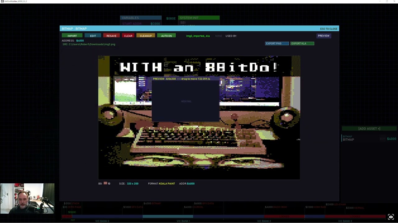 C64 Dev Machine - Bitmap Importer