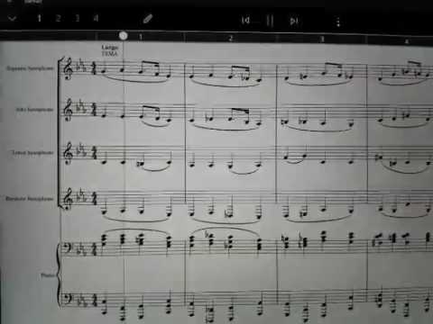 Prelude n. 20 Chopin - Variations for 4 Sax and piano by Giovanni Puliafito (Work in progress)