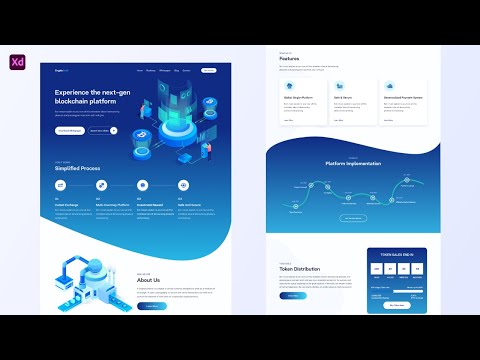 Landing Page Design in Adobe XD 2021