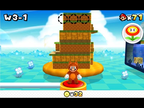 Super Mario 3D Land W3-1 All 3 Stars
