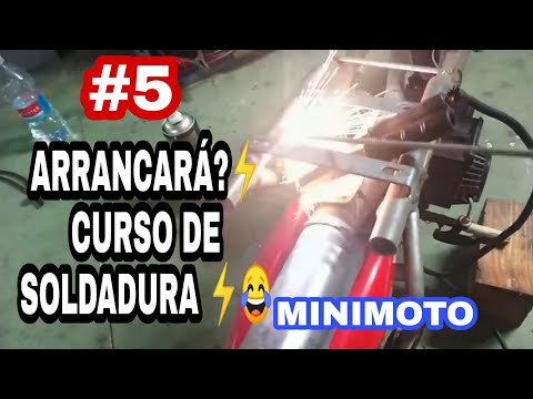 MINIMOTOS #5 ARRANCARÁ?😬 SOLDADURA⚡ y rueda trasera🛵 Mecánica básica