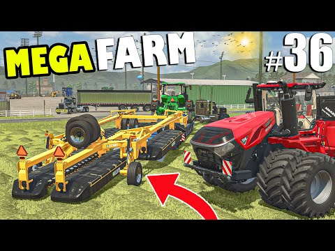 ULTIMATE MOWING with WORLD'S BIGGEST MOWER | MEGA FARM Challenge | Farming Simulator 25