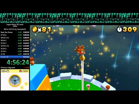 SM3DL 100% 4:59:34 Speedrun World Record