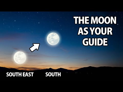 Find North with the Moon - Full Moons - Natural Navigation (Northern Hemisphere)