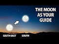 Find North with the Moon - Full Moons - Natural Navigation (Northern Hemisphere)