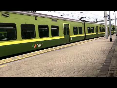 Irish Rail DART 8510/8520 EMU 8612/8624 arrive at Connolly for Greystones (12/6/17)