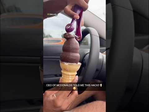 MCDONALDS SECRET ICE CREAM TOOL 🍦🍫🤯