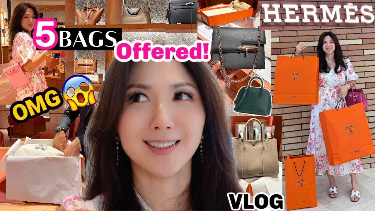 CRAZY DAY! 5 Rare & Classic BAGS OFFERED! 3 BAGS PASSED! TOOK 2 BAGS! SHOP HERMES WITH ME | CHARIS