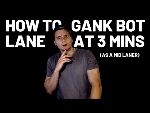 How to Gank Bot Lane at 3 Minutes (MID LANE TUTORIAL)