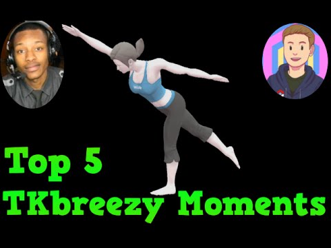 Top 5 TKbreezy Moments Super Smash 4 (Wii Fit Trainer)