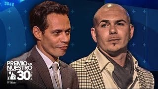 Pitbull confiesa a Marc Anthony que amaban a la misma mujer