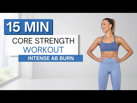 15 min CORE STRENGTH WORKOUT | Intense Ab Burn | Modifications Provided | No Repeats