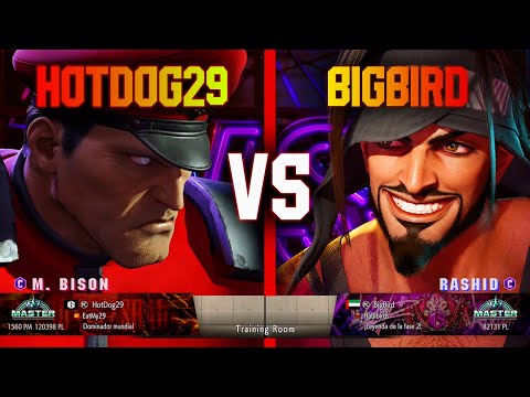 SF6 ▰ HotDog29 (Bison) VS BigBird (Rashid) | High Level Gameplay | Street Fighter 6 High Level