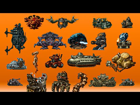 Metal Slug All Bosses (1,2,X,3,4,5,6,7,XX)