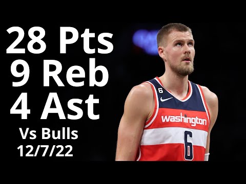 Kristaps Porzingis 28 Pts 9 Reb 4 Ast vs Bulls Highlights