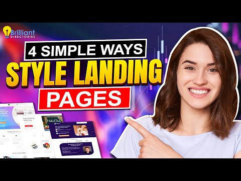 4 Simple Ways to Create The Best Landing Pages 💥 Stylize Your Website Landing Page