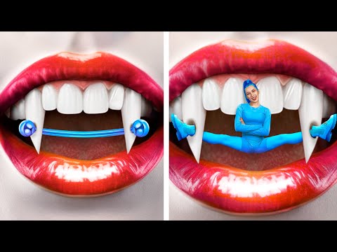 From Nerd to Popular Vampire Makeover / What If Beauty Gadgets From Tik Tok Wer People!